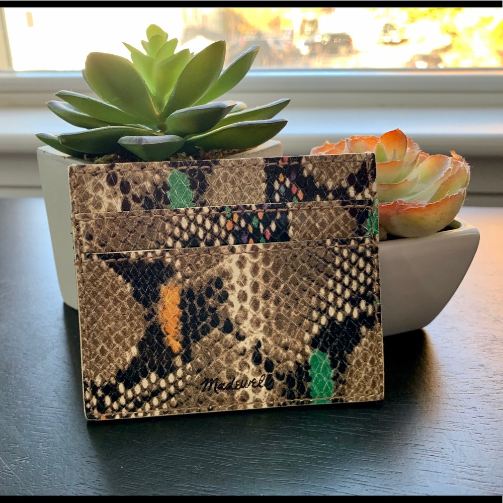 Madewell leather card holder case